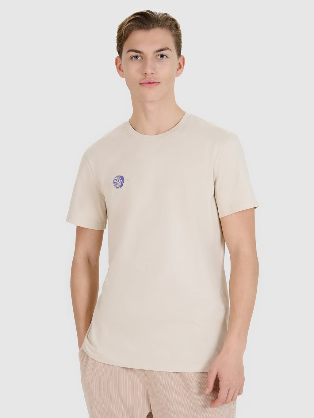 T-shirt regular z nadrukiem męski