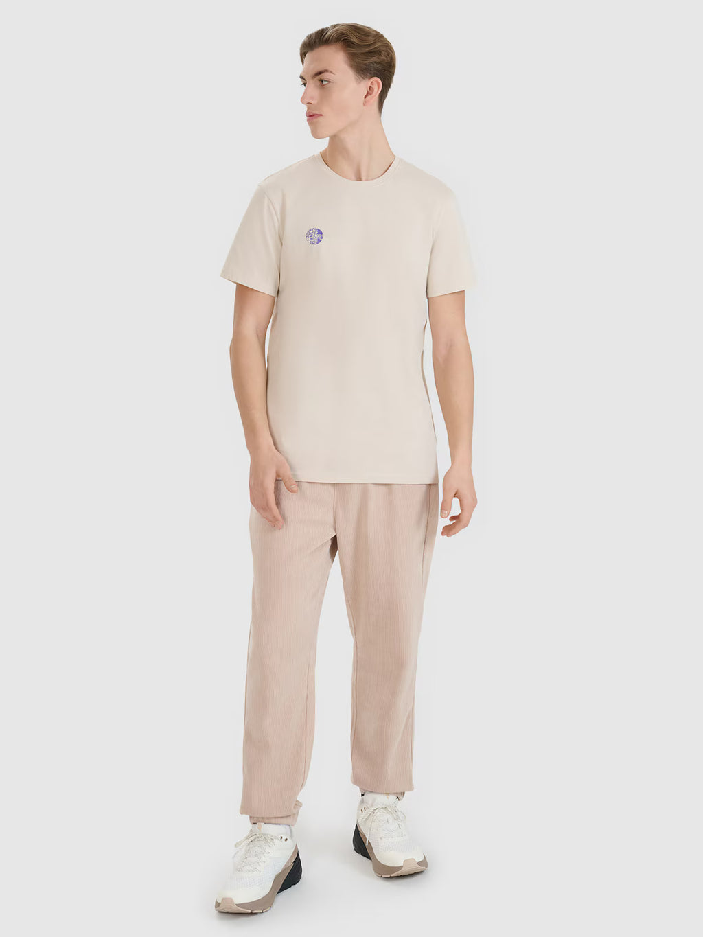 T-shirt regular z nadrukiem męski