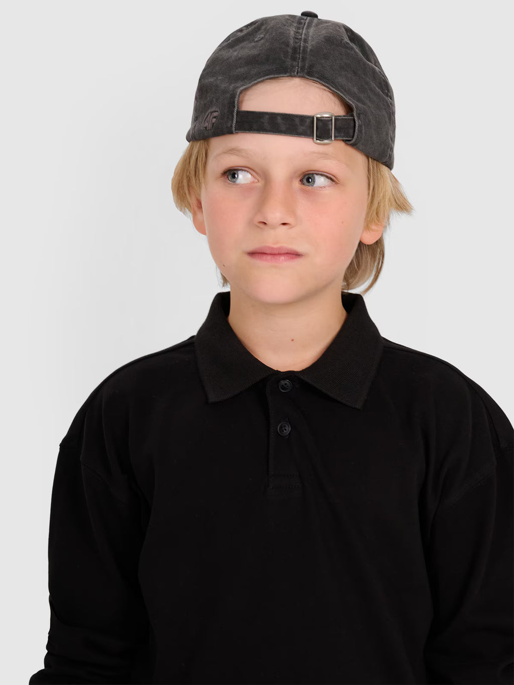 Longsleeve polo regular chłopięcy