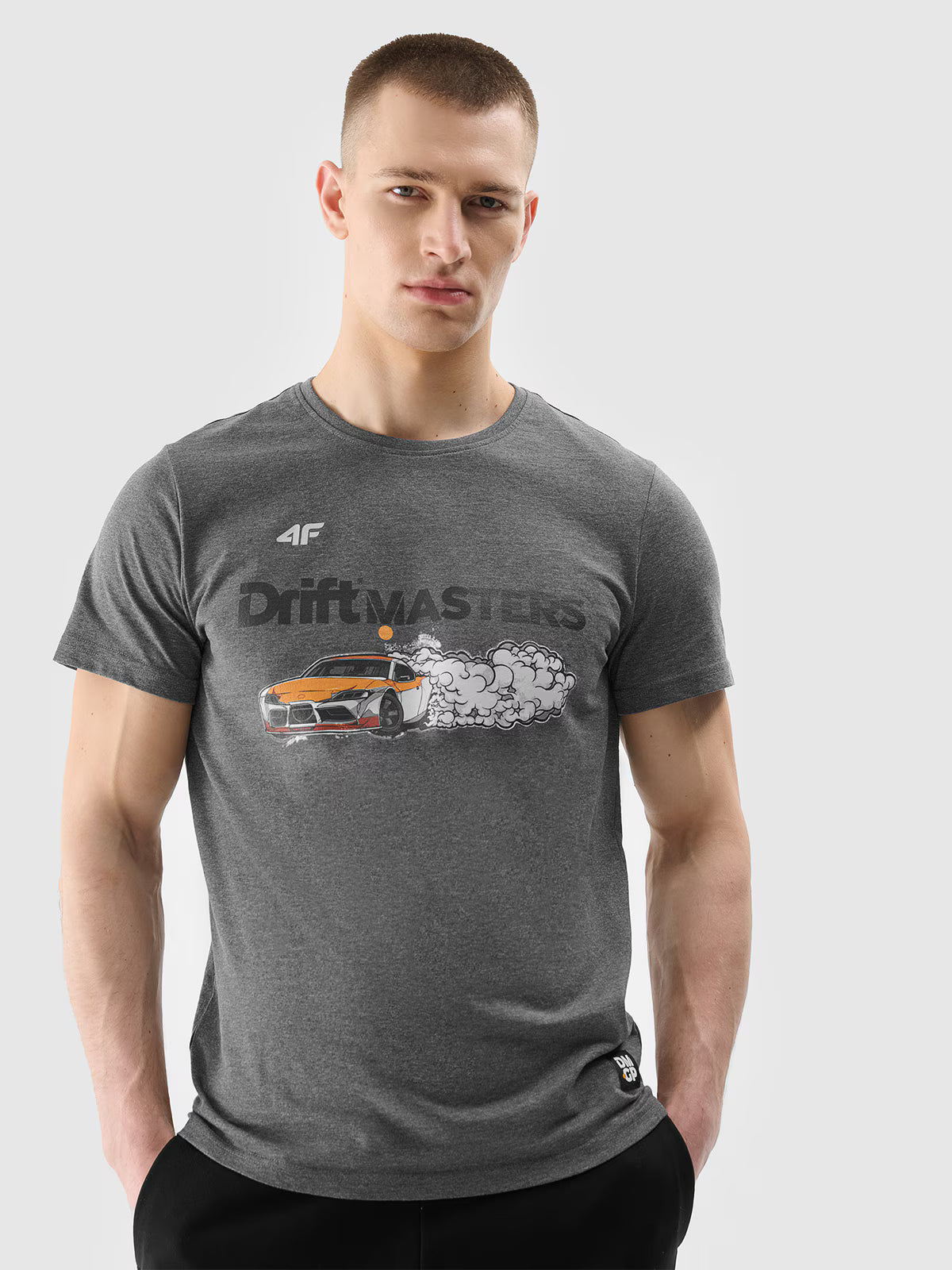 T-shirt regular z nadrukiem uniseks 4F x Drift Masters