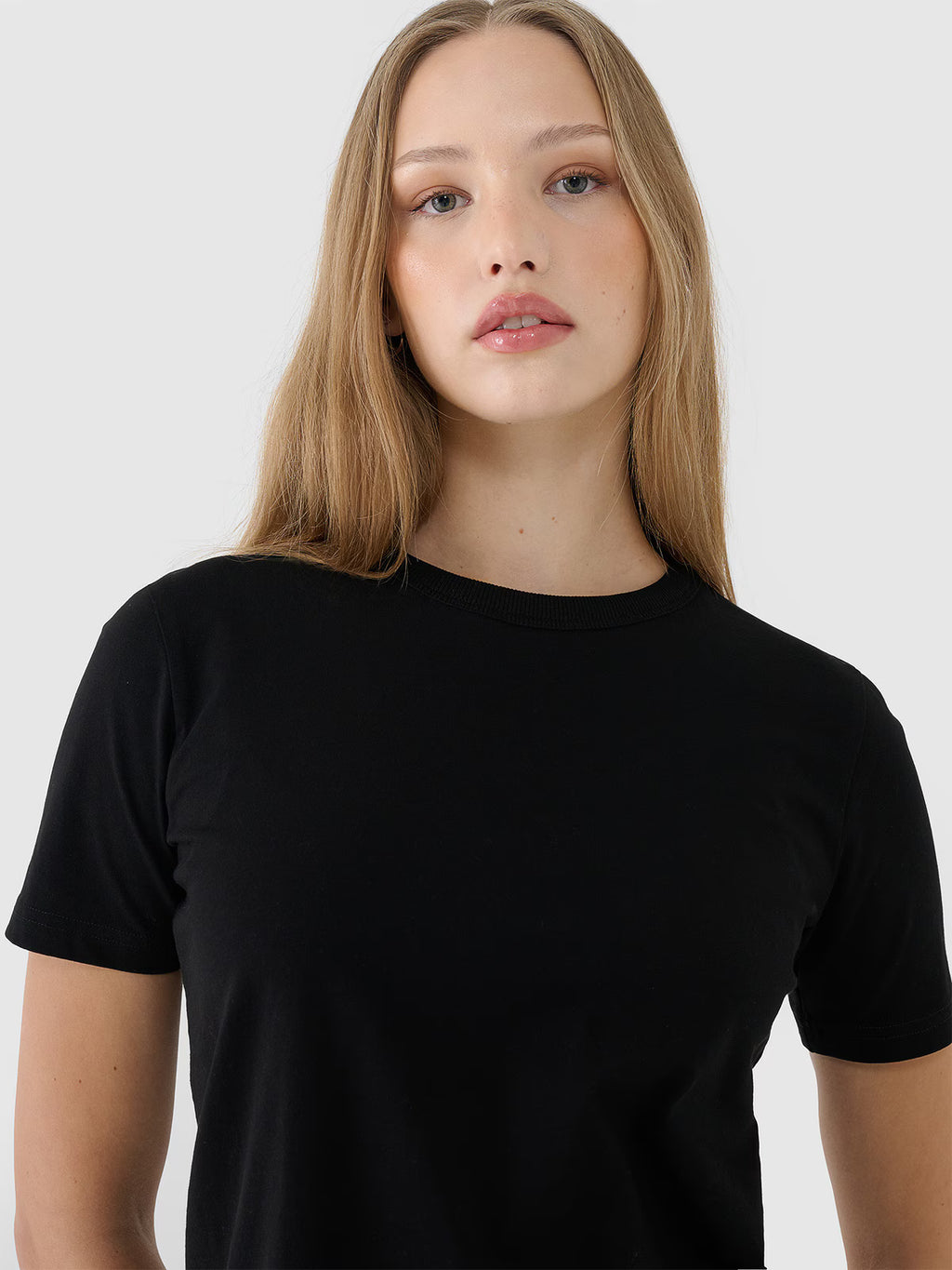 T-shirt regular gładki damski