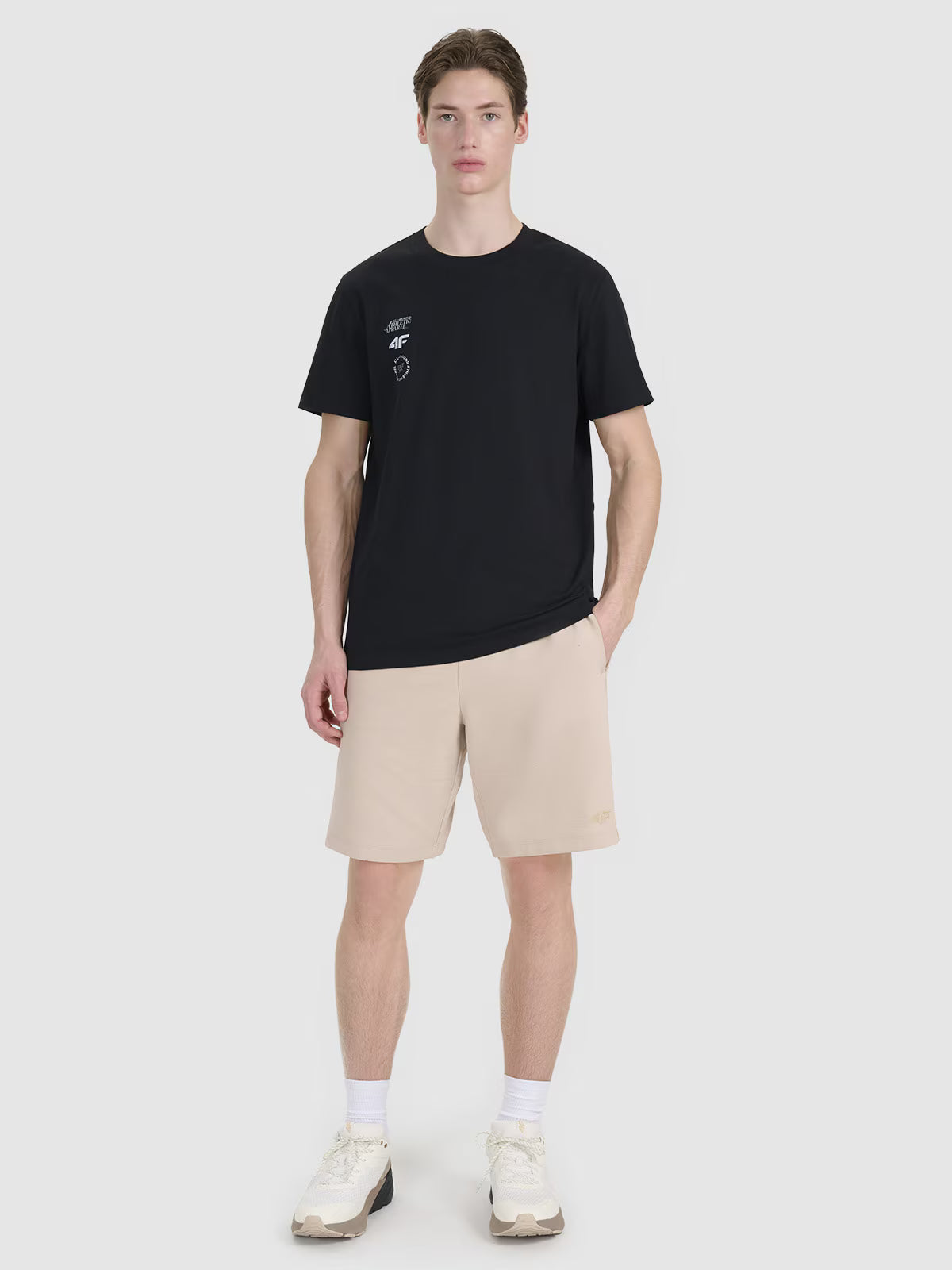 T-shirt regular z nadrukiem męski
