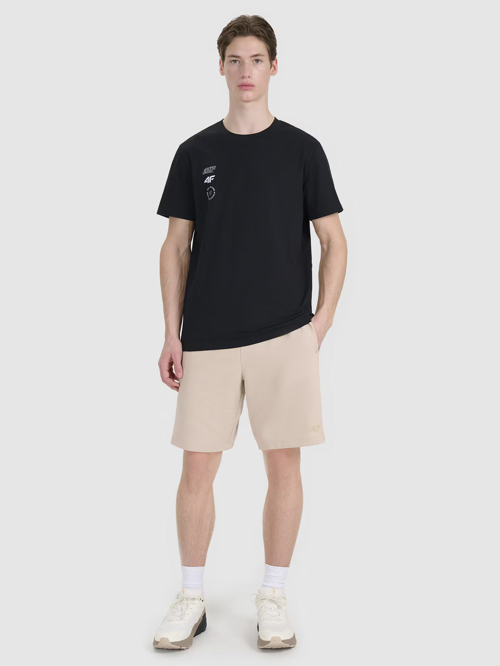 T-shirt regular z nadrukiem męski