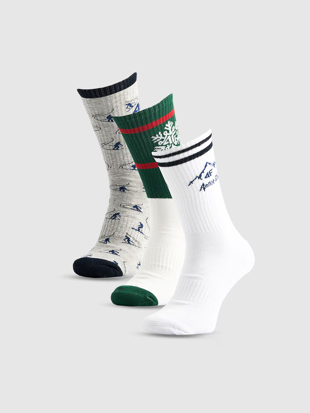 Skarpetki świąteczne długie (3-pack) męskie