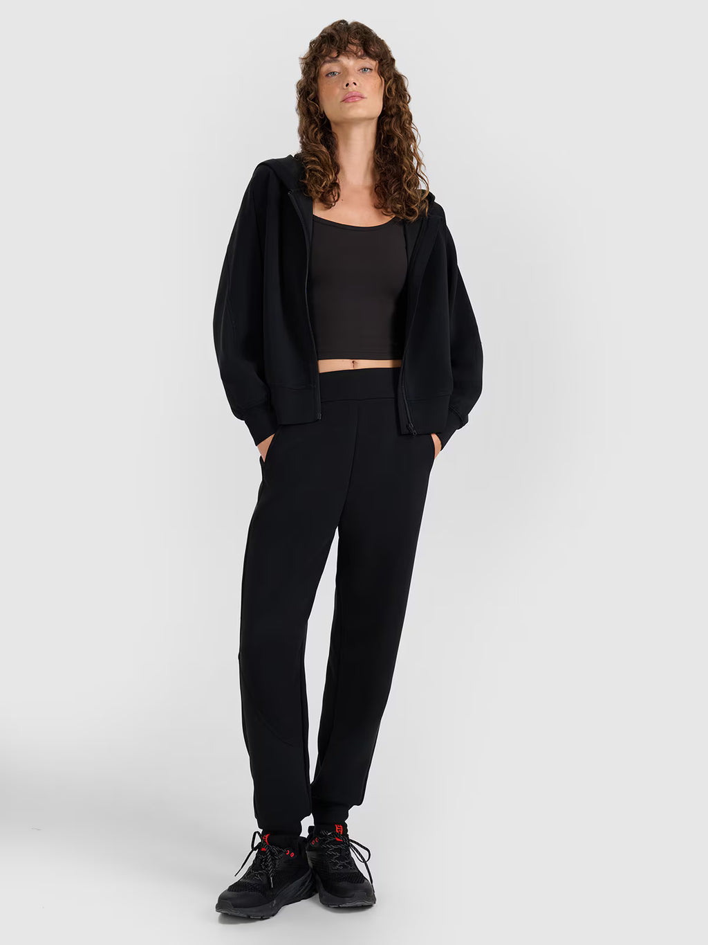 Bluza dresowa rozpinana z modalem damska
