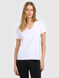 T-shirt regular gładki damski
