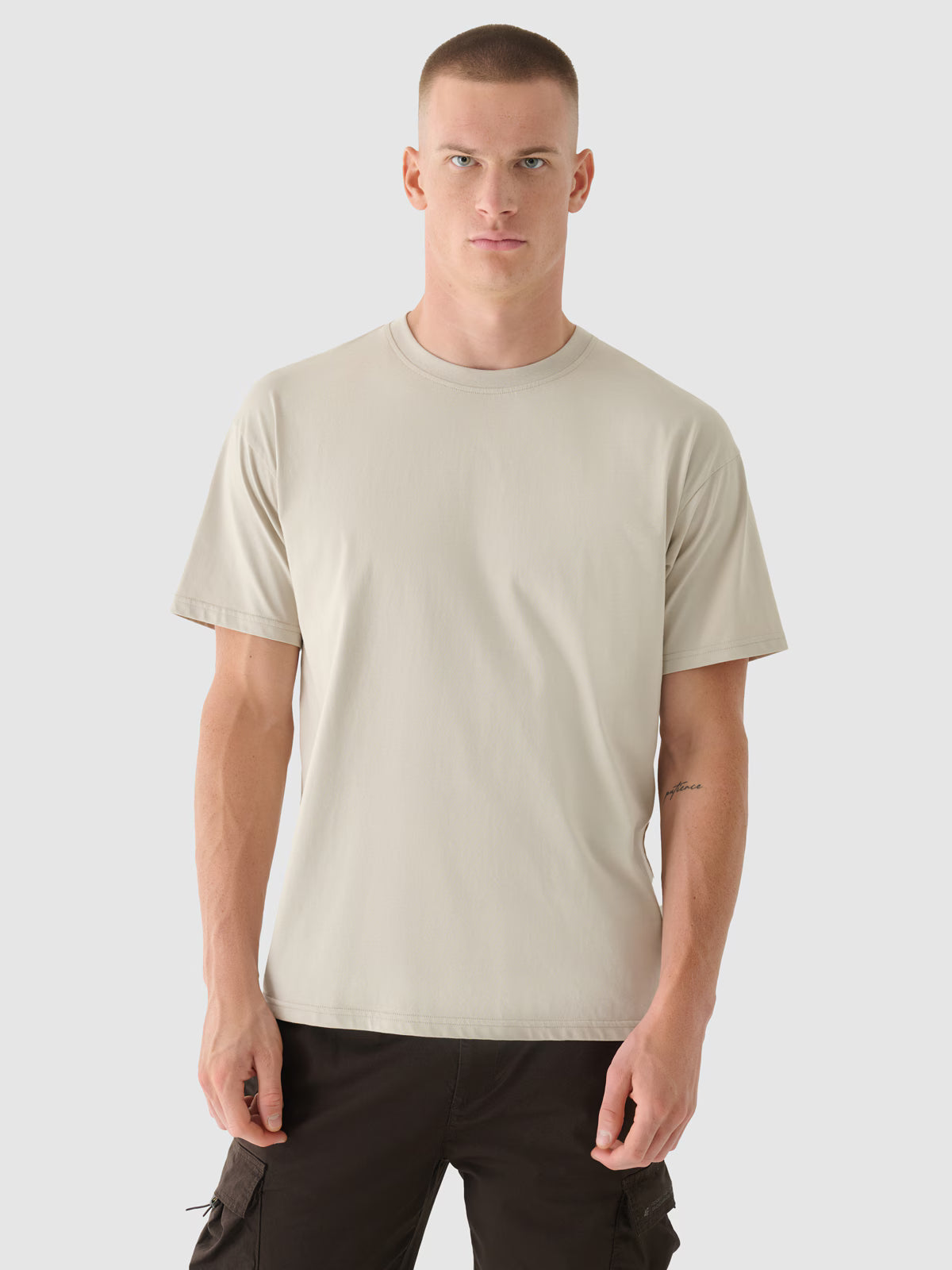 T-shirt oversize z nadrukiem męski