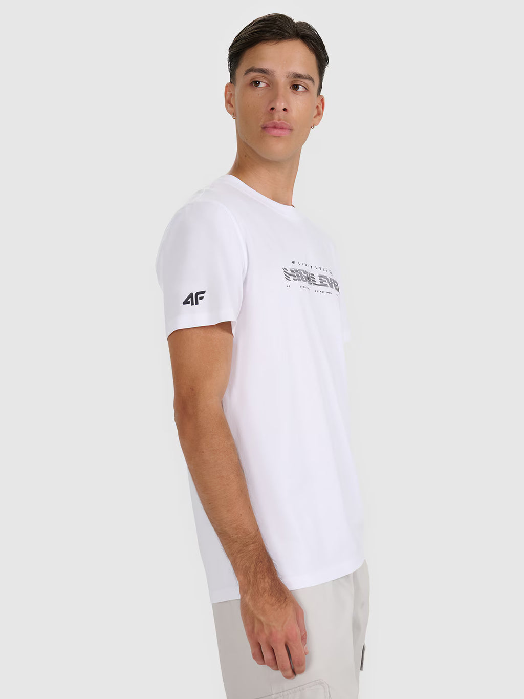 T-shirt regular z nadrukiem męski