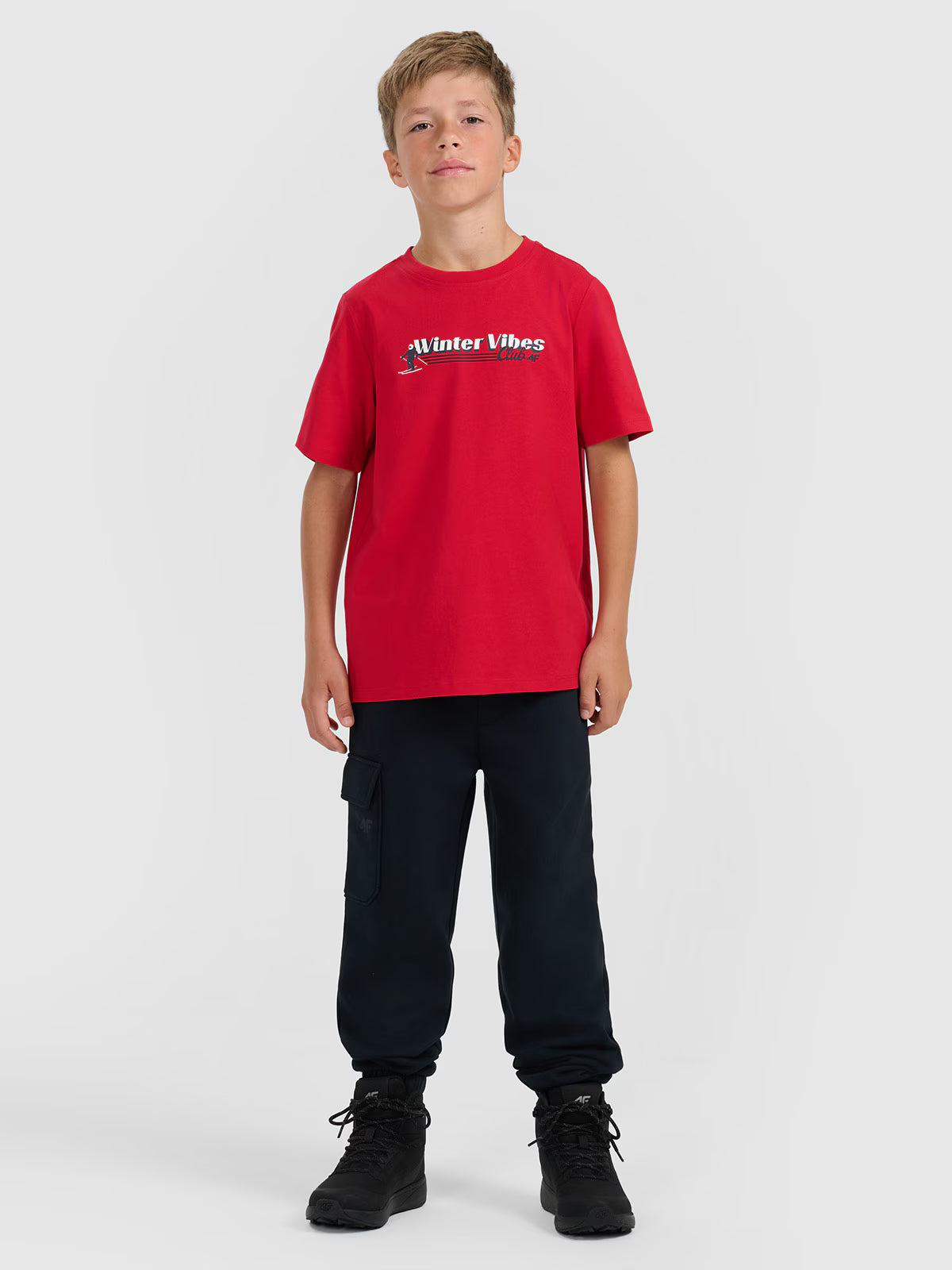 T-shirt regular z nadrukiem chłopięcy