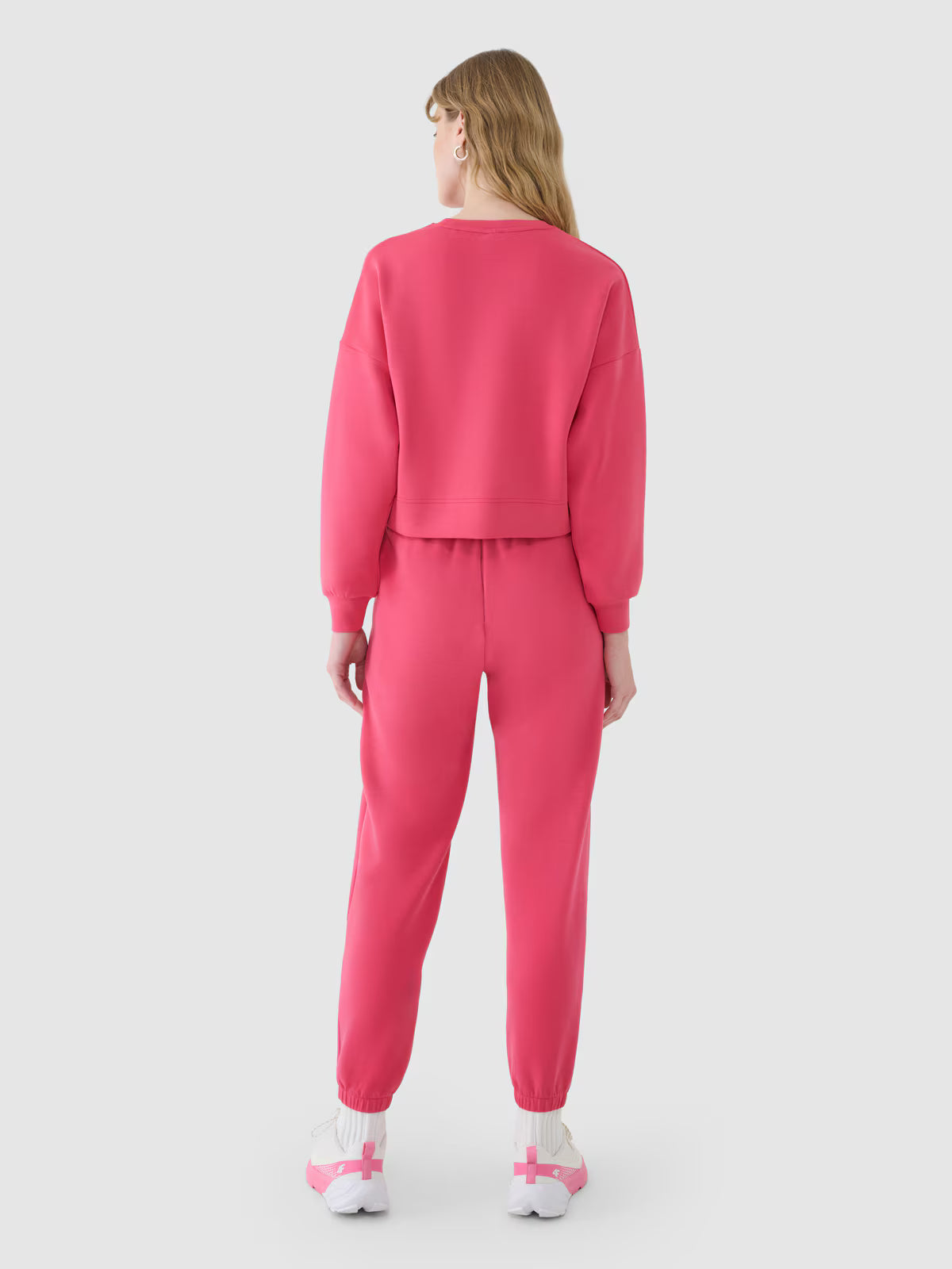 Bluza dresowa nierozpinana z modalem damska