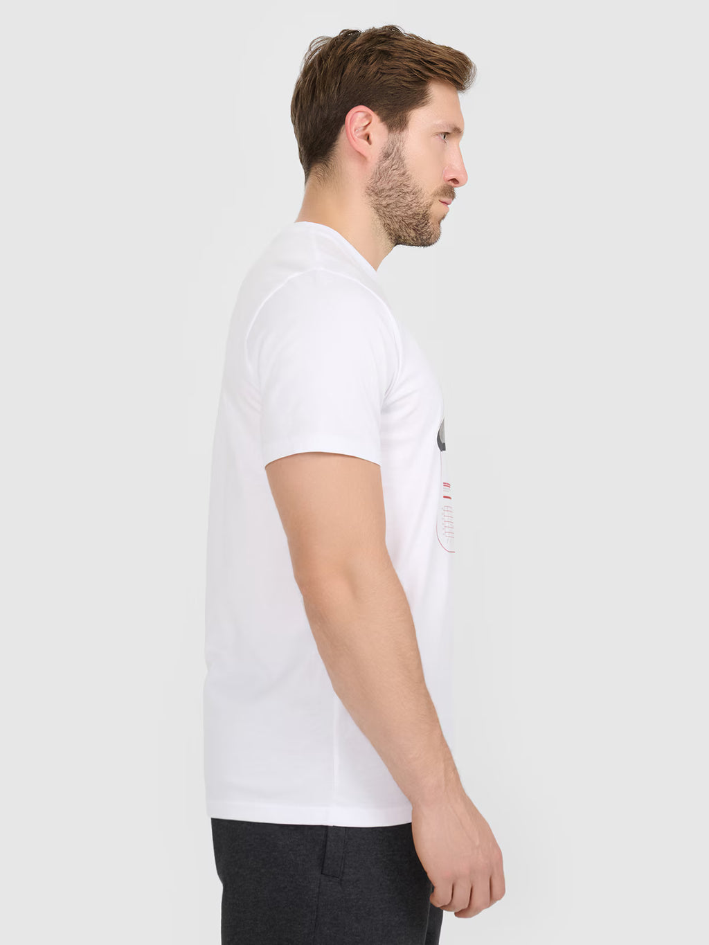 T-shirt regular z nadrukiem męski