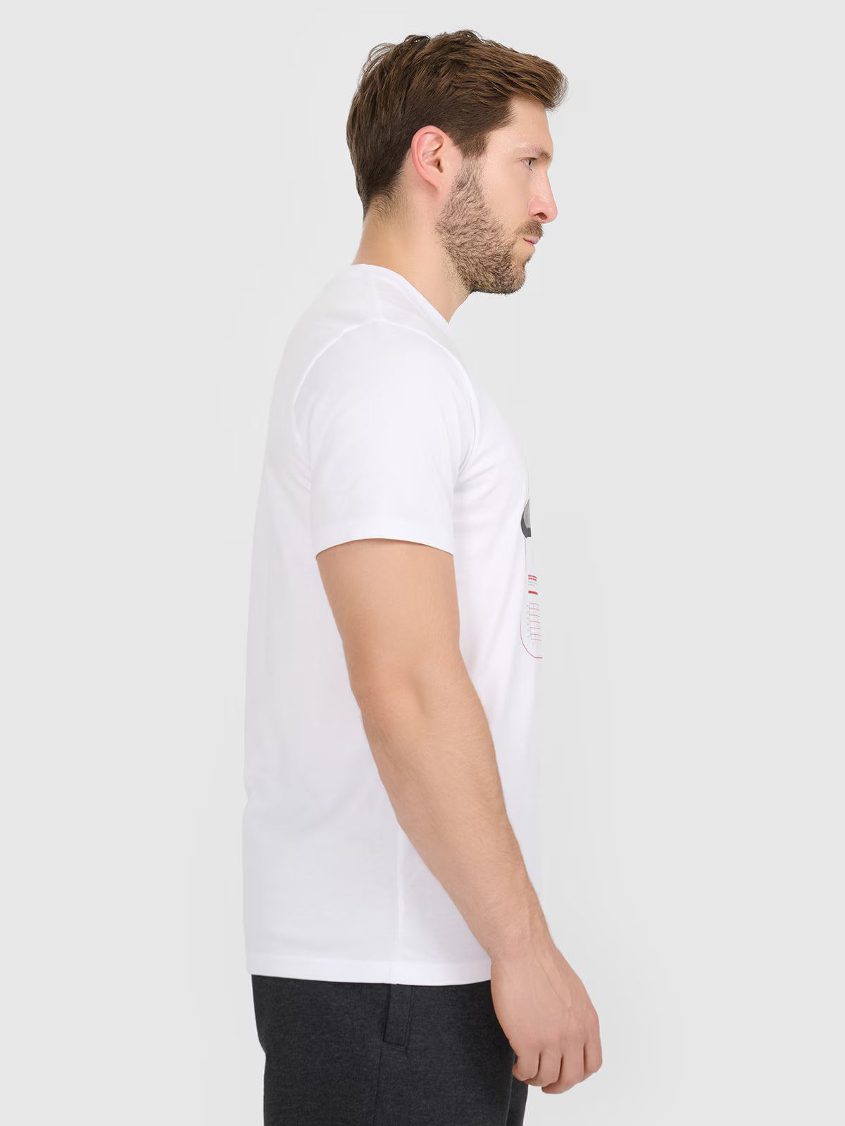 T-shirt regular z nadrukiem męski