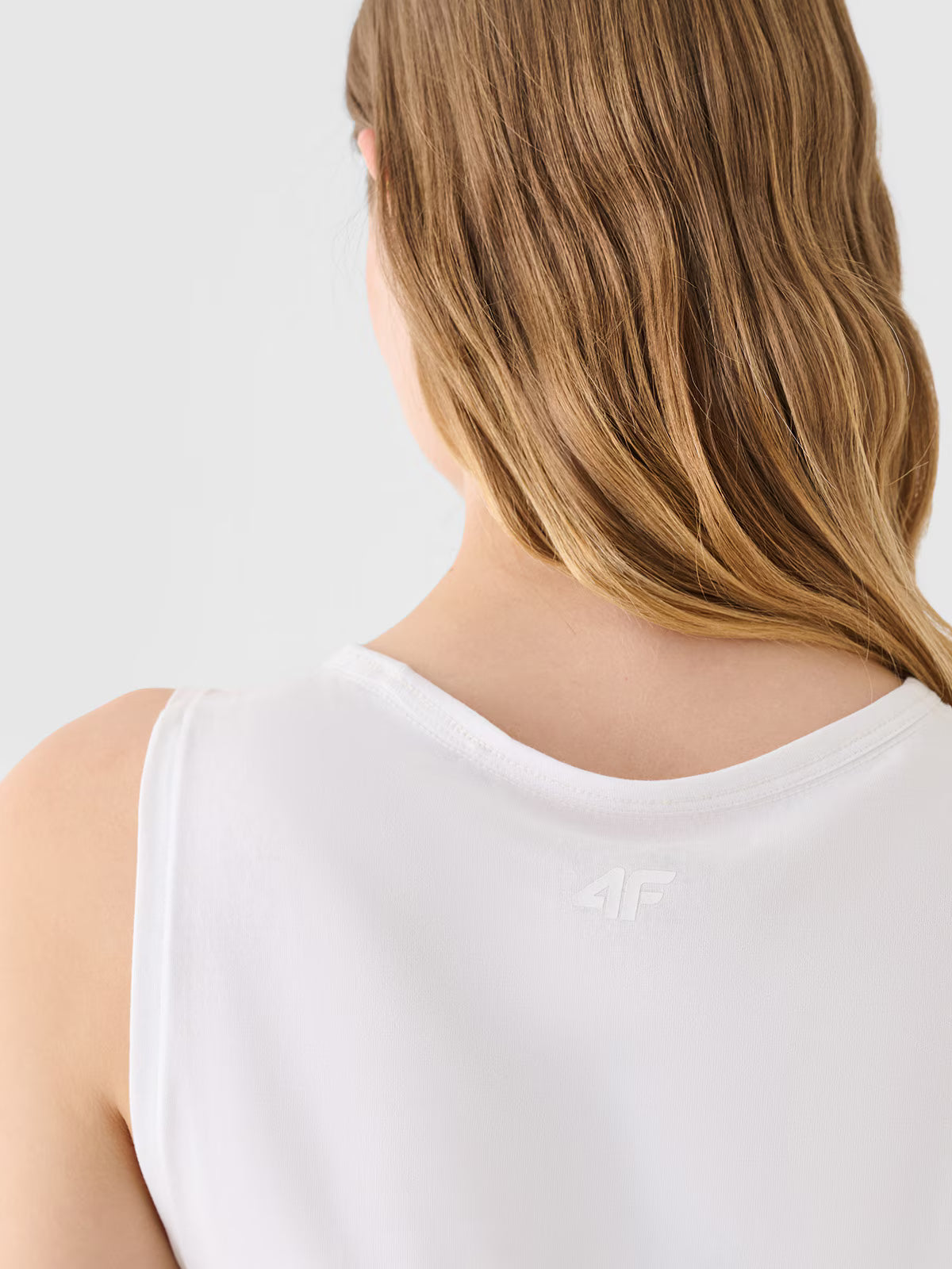 Crop top regular gładki damski