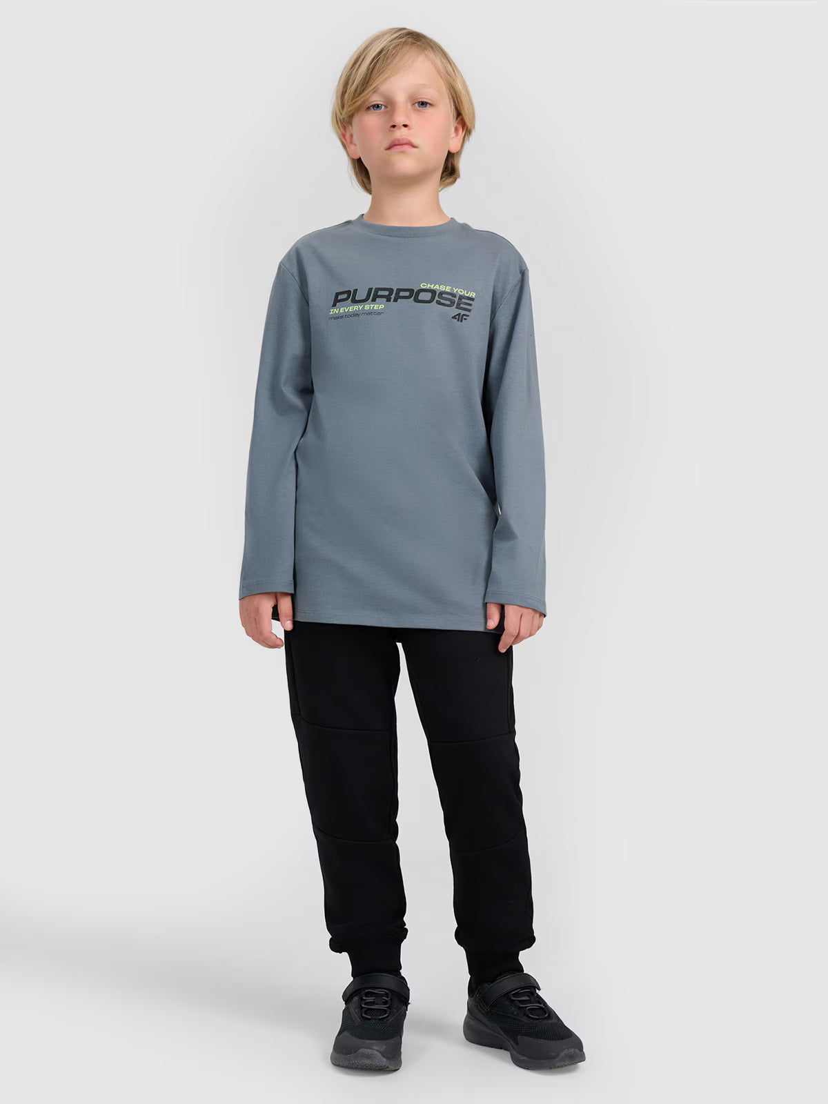 Longsleeve regular z nadrukiem chłopięcy