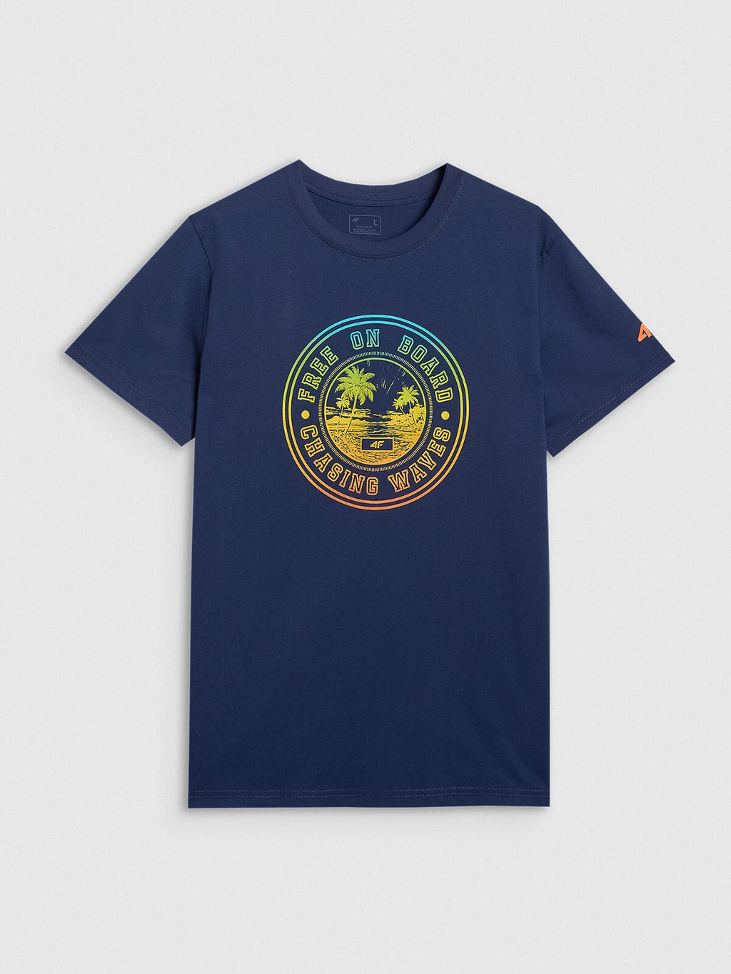 T-shirt regular z nadrukiem męski