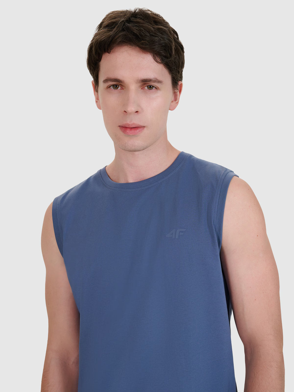 Tank top regular gładki męski