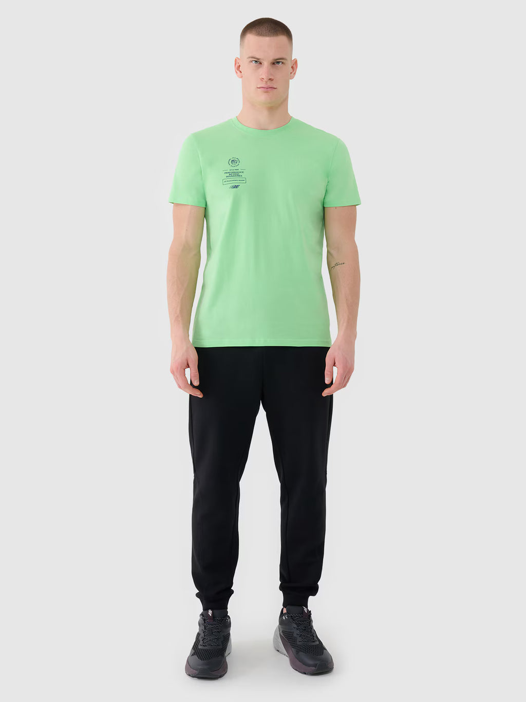 T-shirt regular z nadrukiem męski