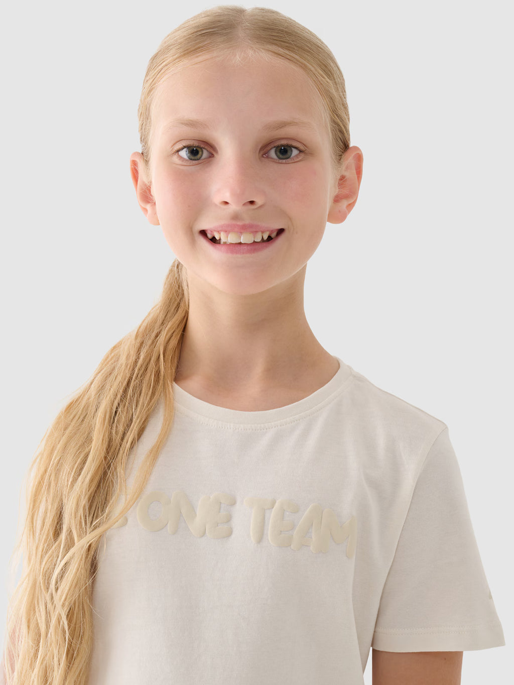 T-shirt z nadrukiem dziewczęcy