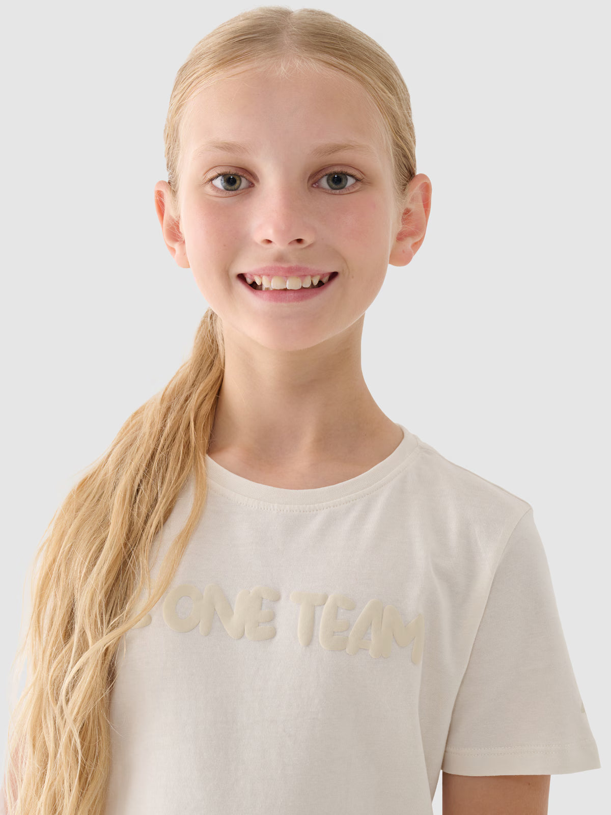 T-shirt z nadrukiem dziewczęcy