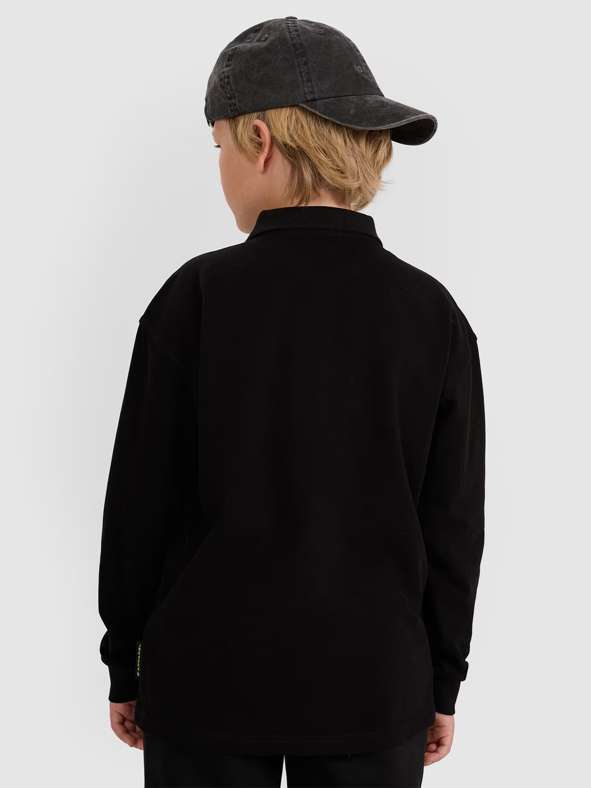 Longsleeve polo regular chłopięcy