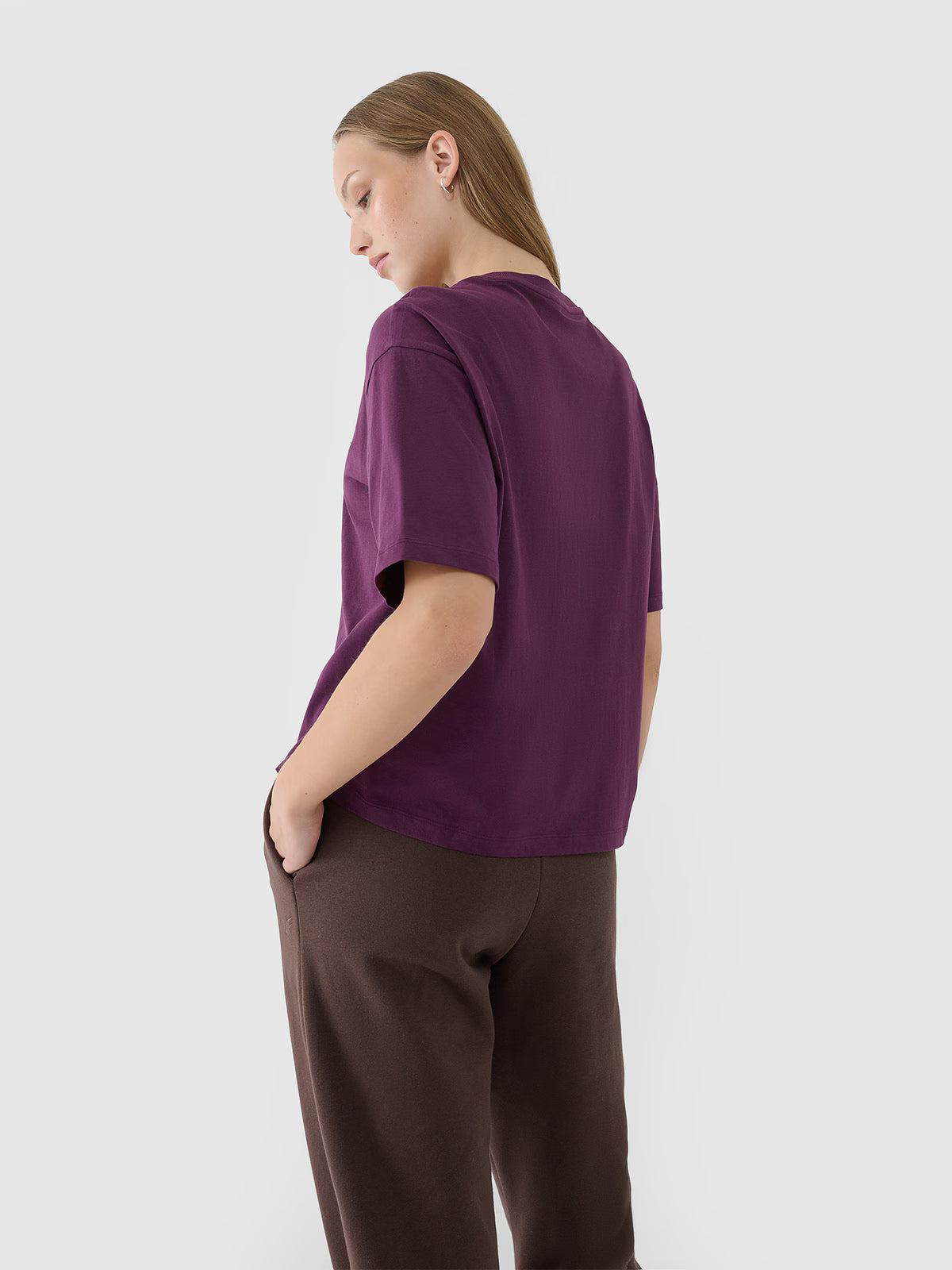 T-shirt oversize z nadrukiem damski
