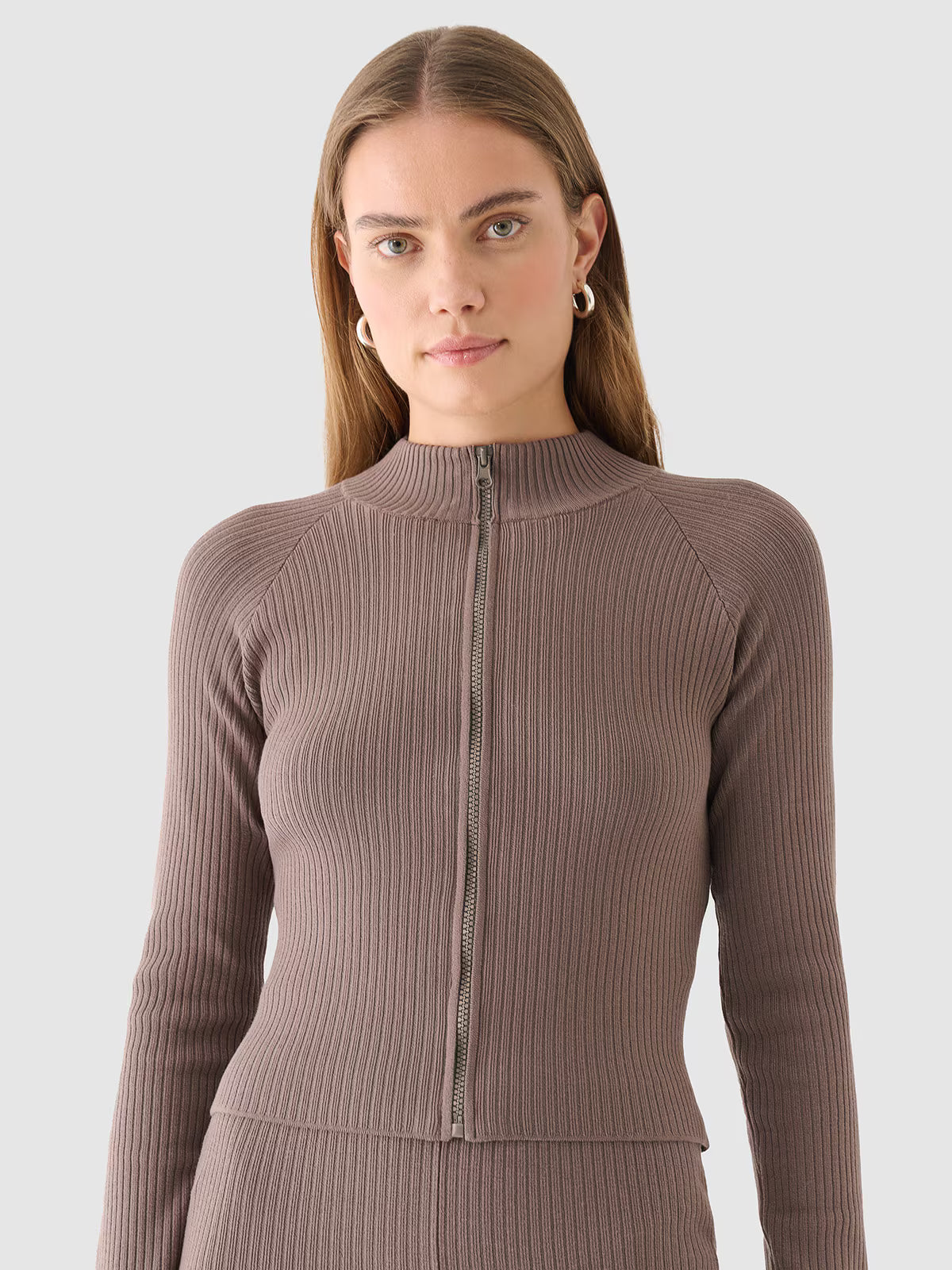 Sweter rozpinany z wiskozą damski Outhorn