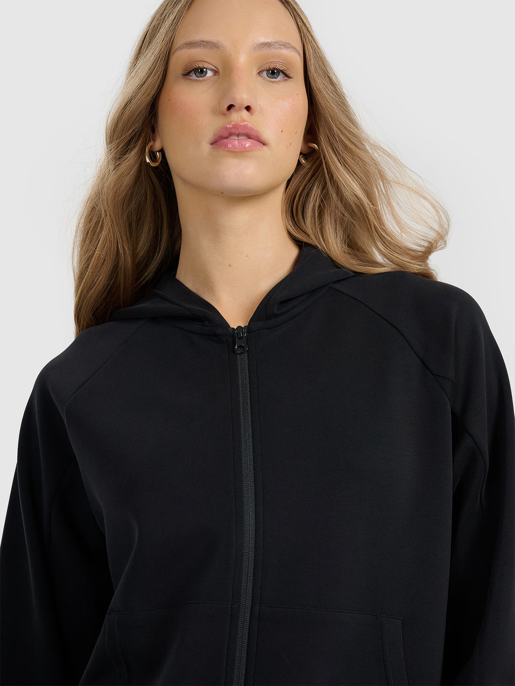 Bluza dresowa rozpinana z modalem damska