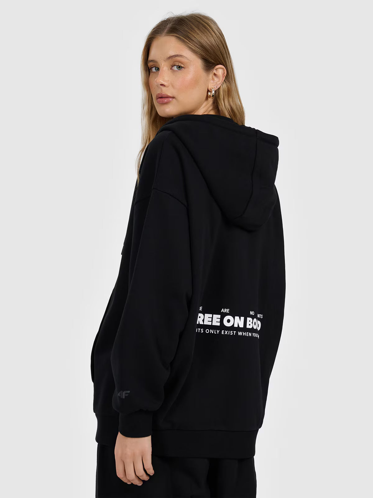 Bluza dresowa rozpinana z kapturem damska