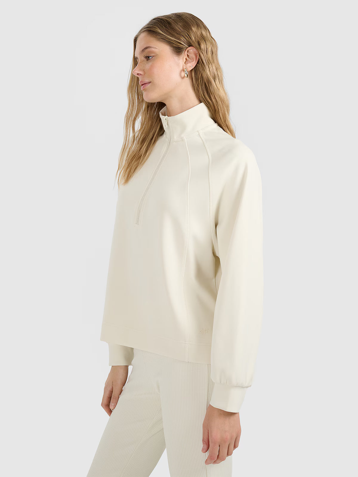 Bluza dresowa nierozpinana z modalem damska