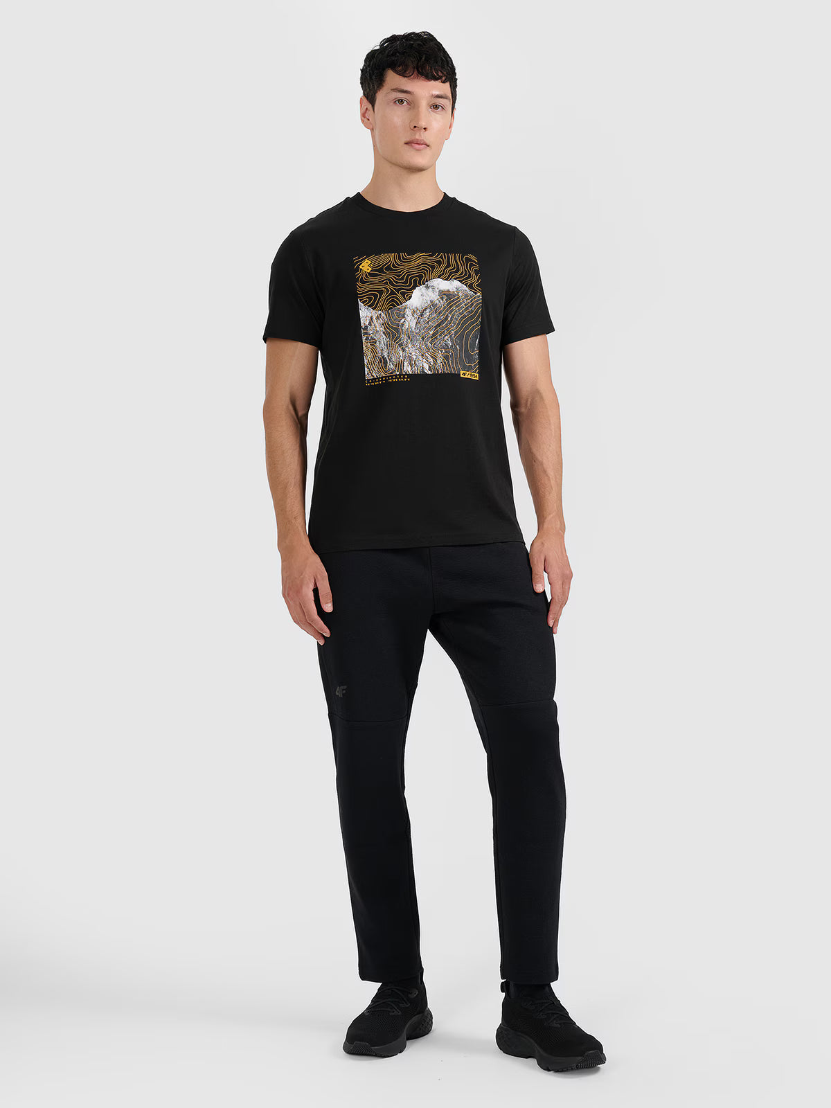 T-shirt regular z nadrukiem męski