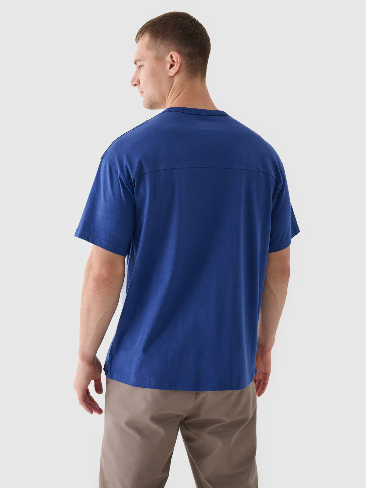 T-shirt oversize gładki męski