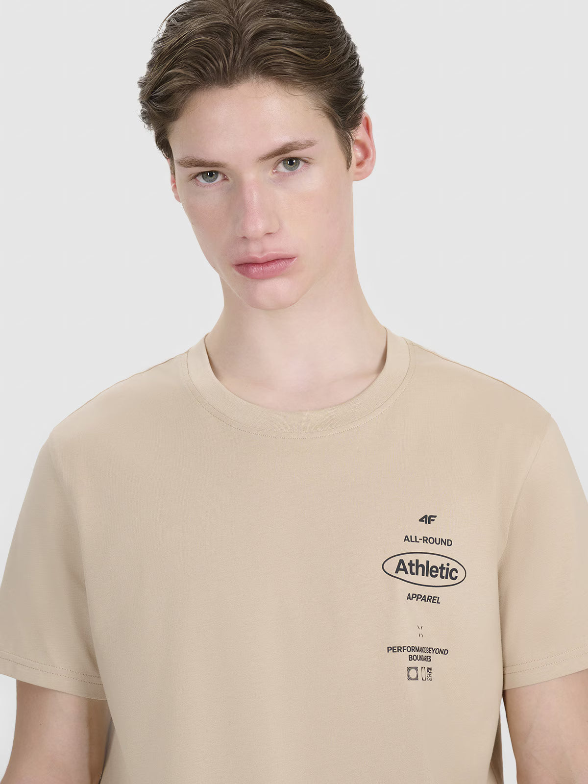 T-shirt regular z nadrukiem męski