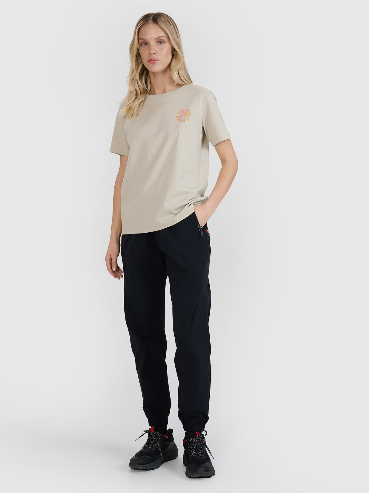 T-shirt oversize z nadrukiem damski
