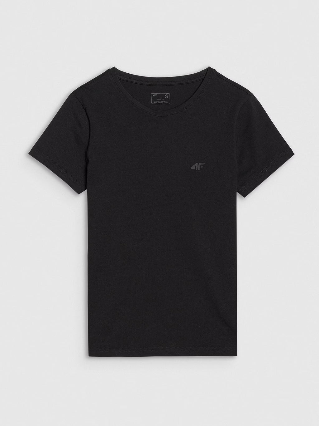 T-shirt slim gładki damski