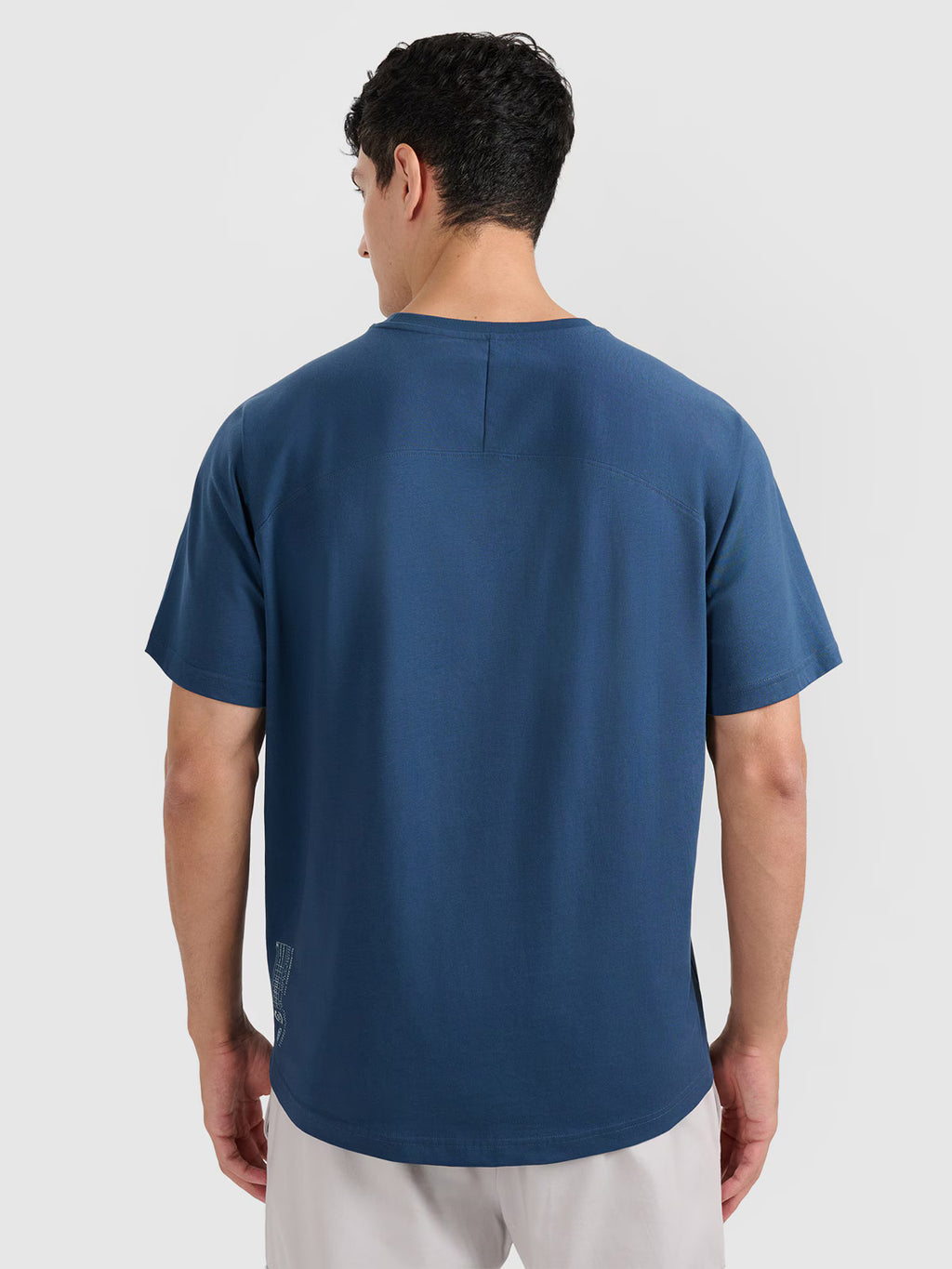 T-shirt oversize gładki męski