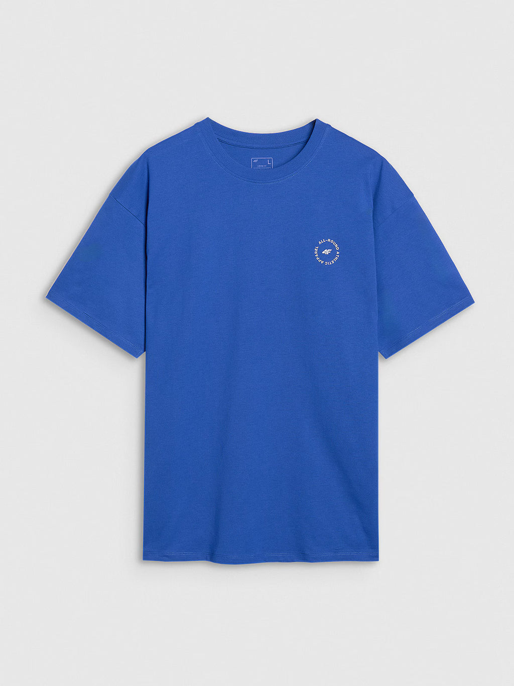 T-shirt oversize z nadrukiem męski