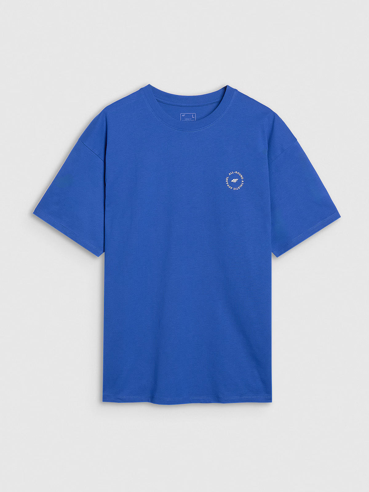 T-shirt oversize z nadrukiem męski