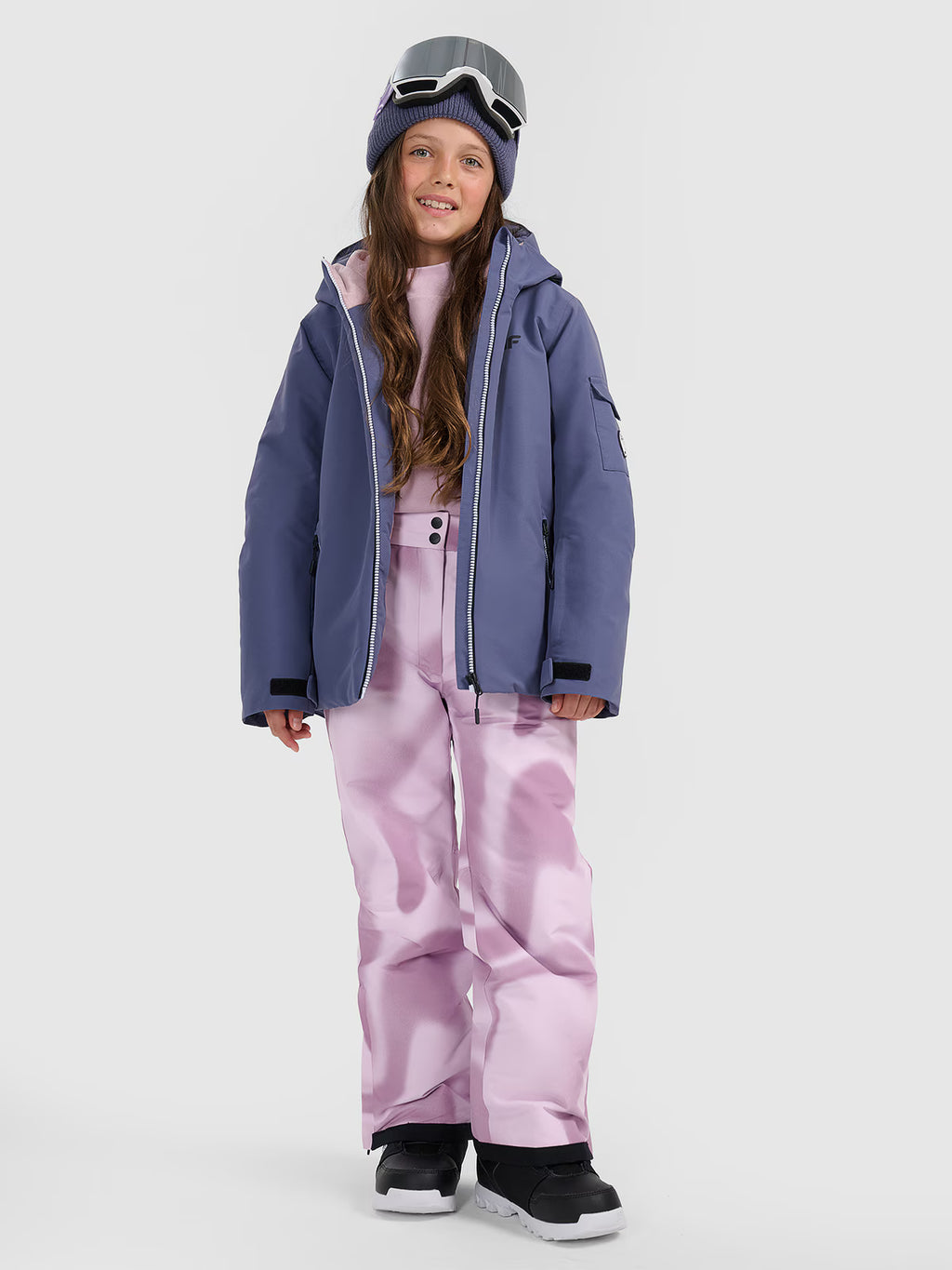 Kurtka snowboardowa membrana 8000 dziewczęca