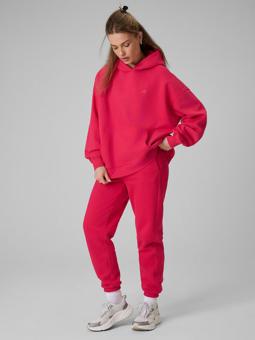 Bluza dresowa loose z kapturem damska