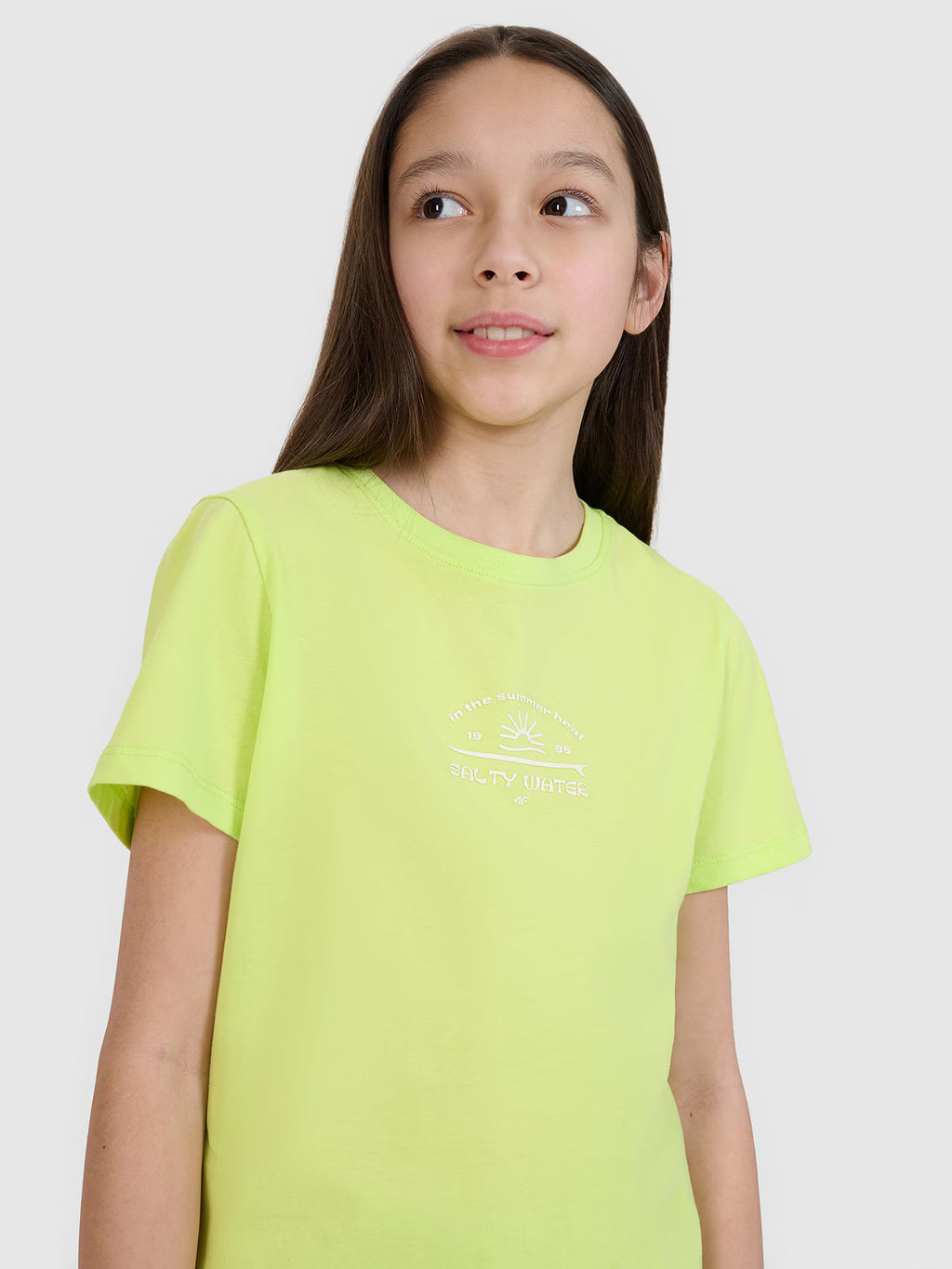 T-shirt regular z nadrukiem dziewczęcy