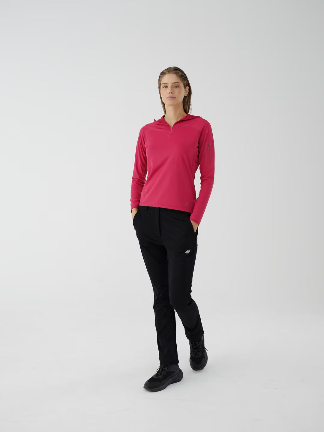 Bluza trekkingowa regular szybkoschnąca damska