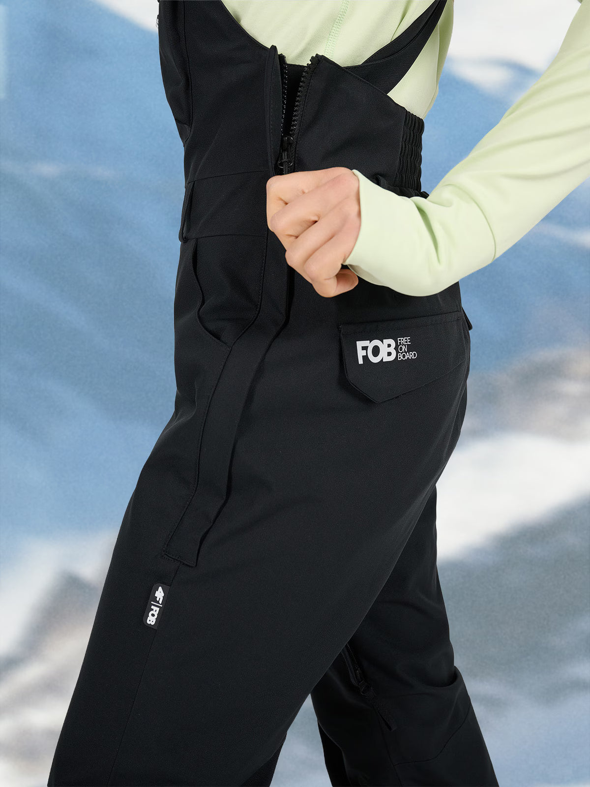 Spodnie snowboardowe z szelkami membrana 15000 damskie