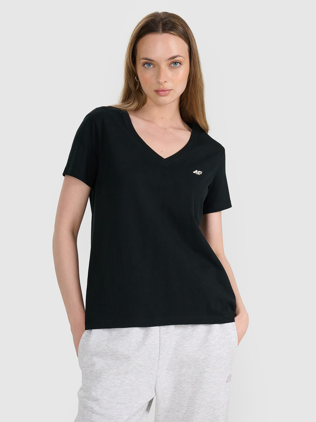 T-shirt oversize gładki damski