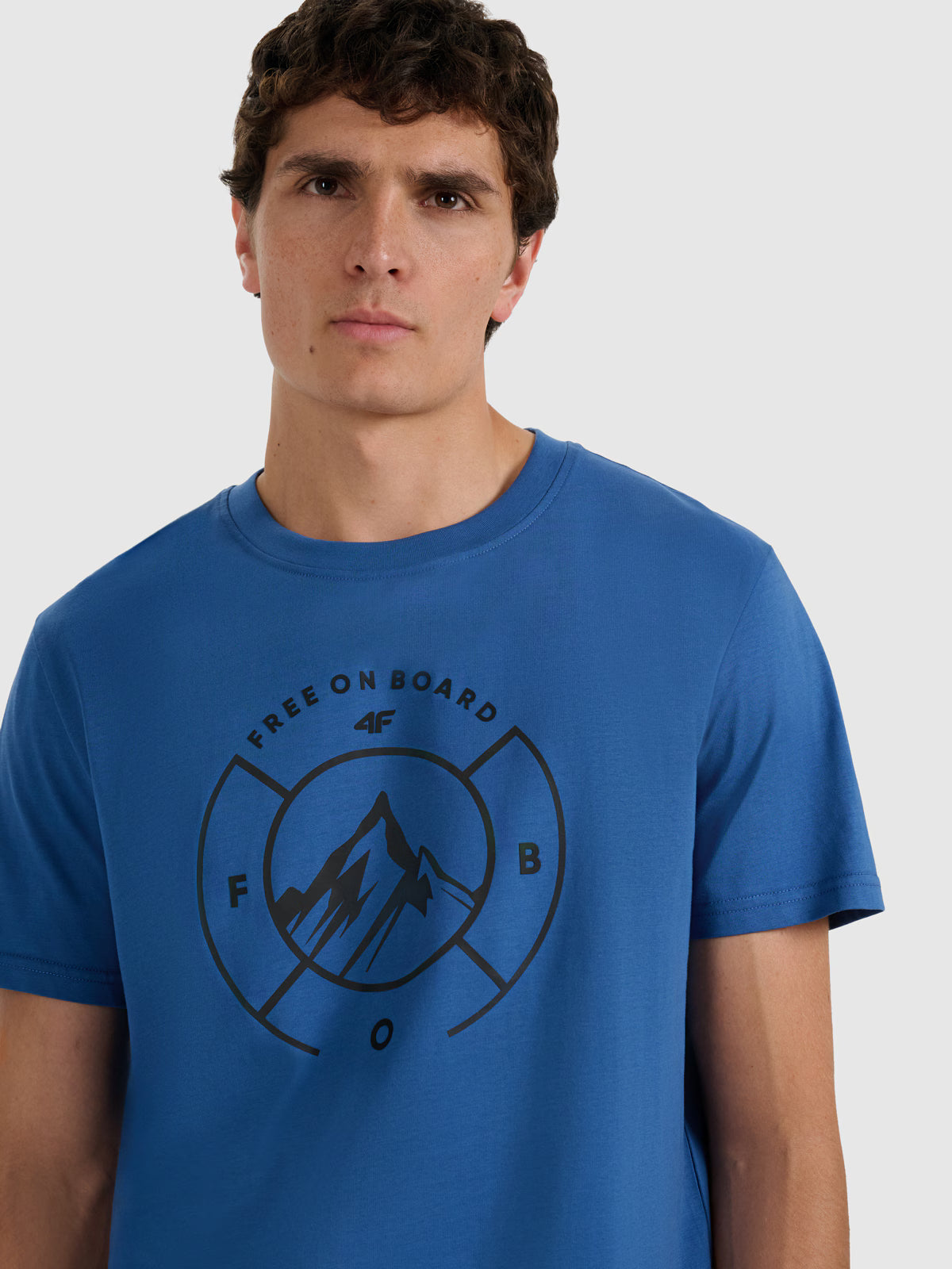 T-shirt regular z nadrukiem męski