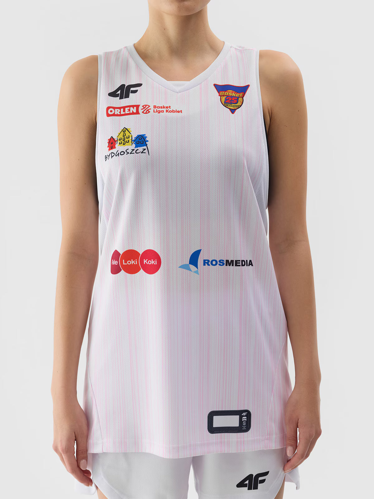 Koszulka replika domowa z sezonu 2023/24 damska 4F x KS Basket 25 Bydgoszcz