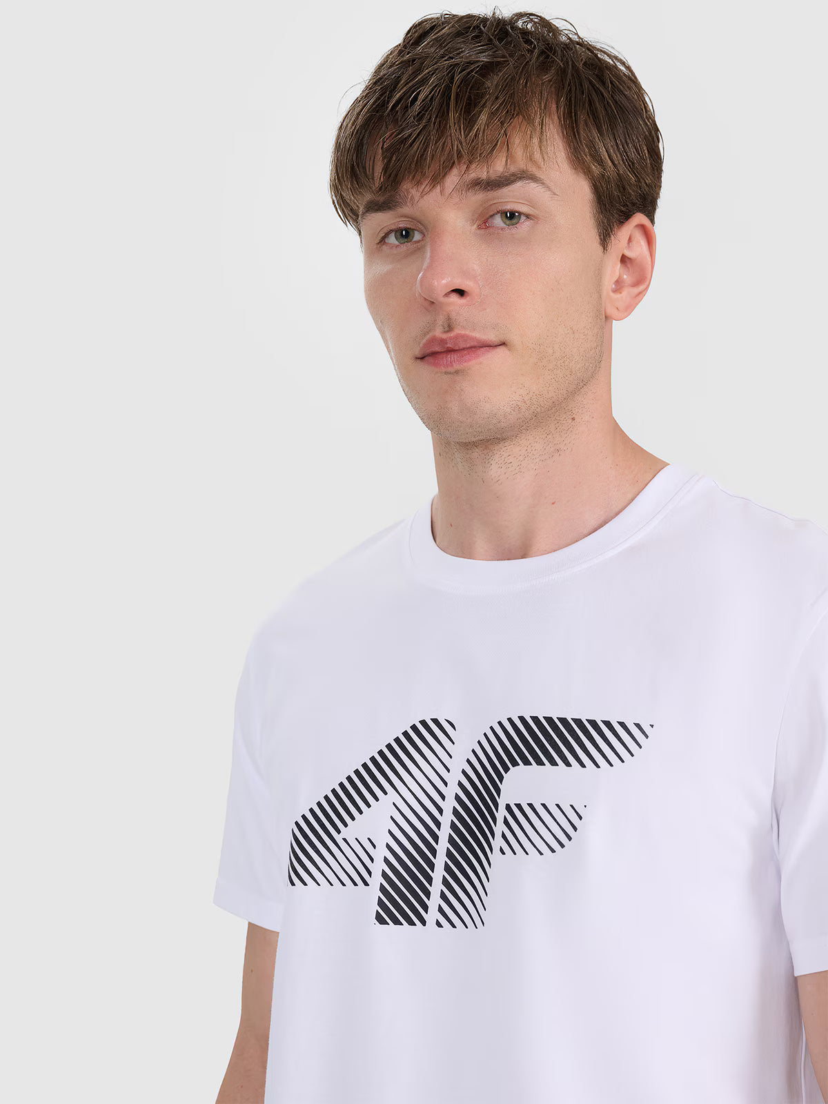 T-shirt regular z nadrukiem męski