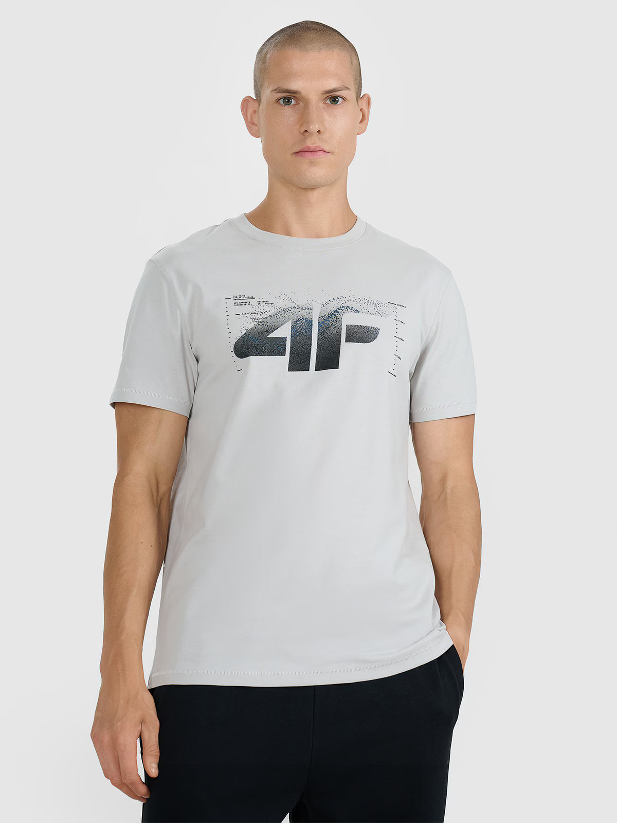 T-shirt regular z nadrukiem męski