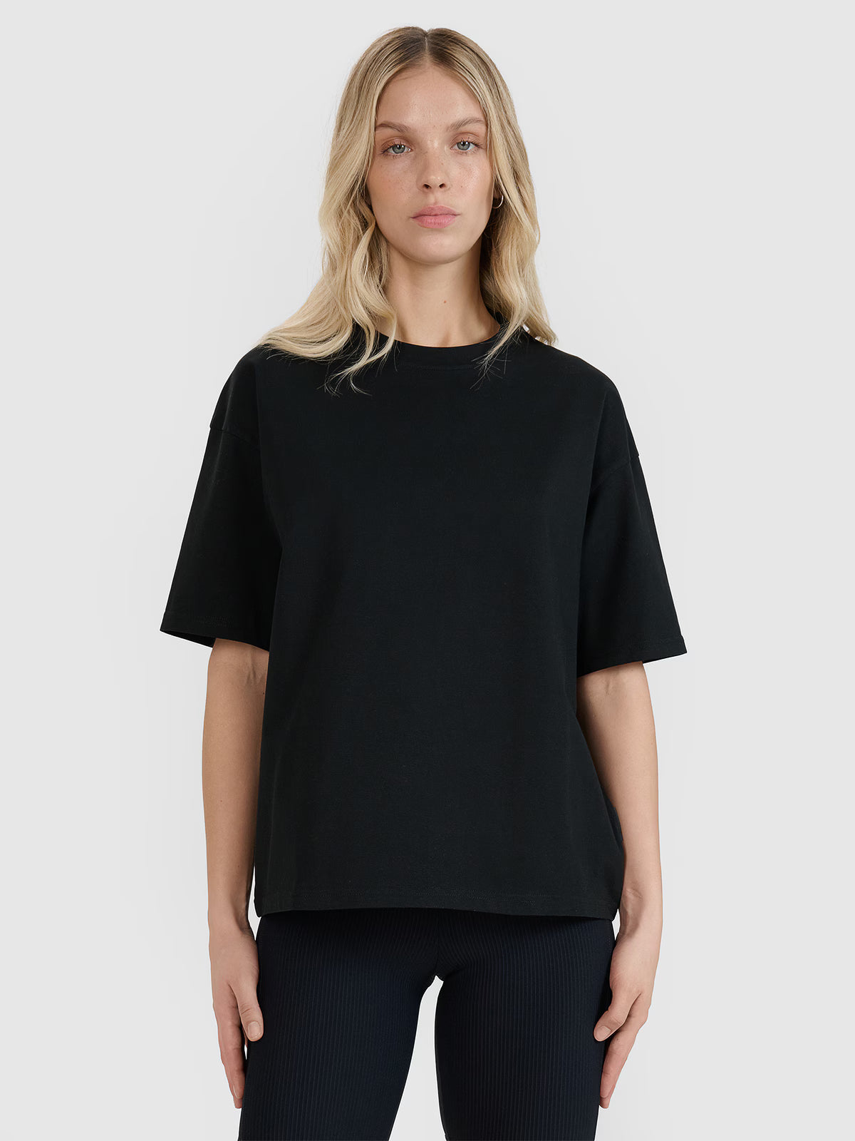 T-shirt oversize z nadrukiem damski