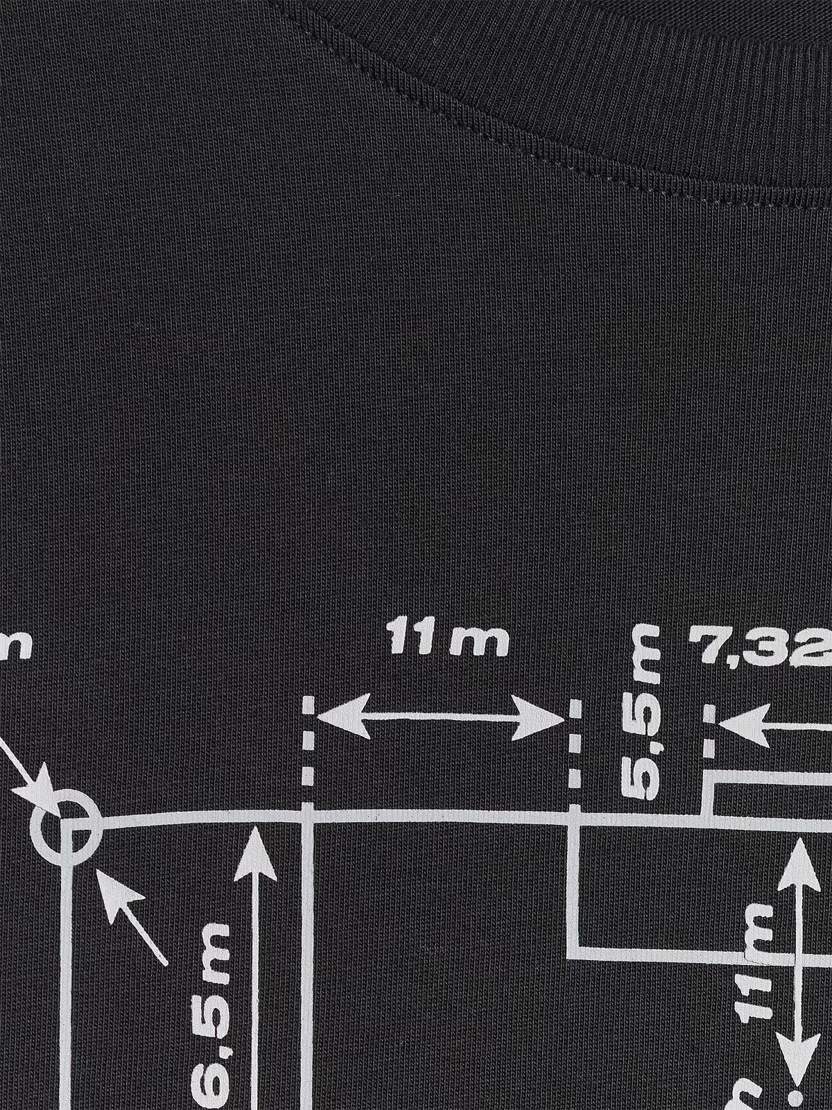 T-shirt oversize z nadrukiem męski