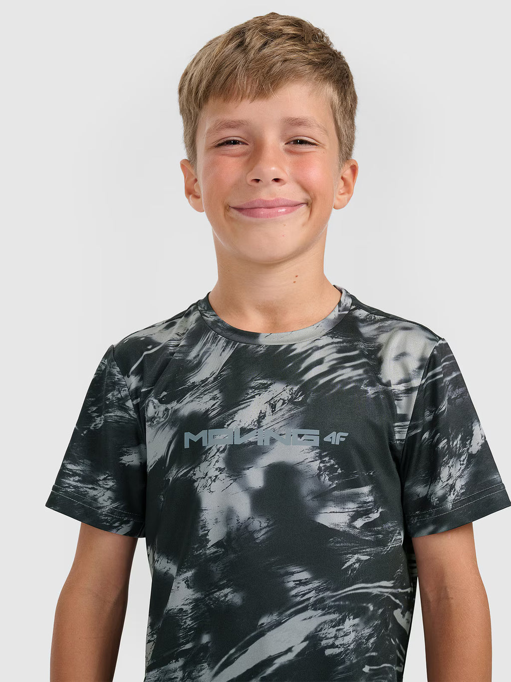 T-shirt sportowy szybkoschnący chłopięcy